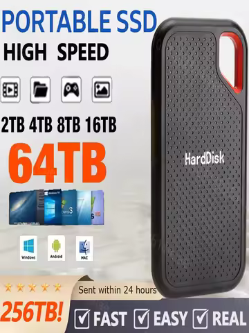 1TB/2TB High-Speed ​​SSD Portable SSD High Capacity SSD for Laptop/PC/Mobile Phone/Mac