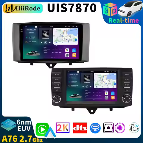 HiiRode 7870 Android 13 12G+256G Car Radio Video Stereo GPS For Smart Fortwo 451 2010-2017 CarPlay 3