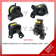 HONDA ACCORD SV4 ENGINE MOUNTING 4 PIECES IN 1SET- HONDA ACCORD SV4 2.0 L F20B SOHC MANUAL