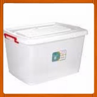 Viet Nhat Plastic Bin with Wheels for Clothes, Dishes, Heavy Duty 75L, 85L