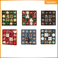 [tenlzsp9] 42 Pieces Hanging Balls for Christmas Tree Decoration And Festive Events