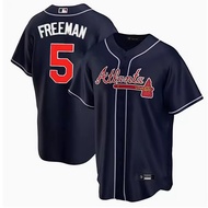 Atlanta Braves Atlanta Braves Baseball Uniform Men 5 #Freean Embroidered Jersey Sports ML