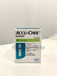 Accu-Chek Instant แผ่นตรวจน้ำตาล 25stp. (Exp.2026-01) (Test-Strip)