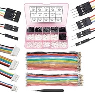 SH1.0 to Dupont 2.54 Pre-Crimped Cables and Connectors Kit Compatible with JST SH 1.0mm for I2C Qwii