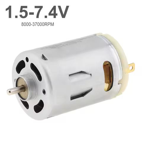 R540 DC Motor 1.5V-7.4V 37000RPM High Speed High Power Brush 540 Micro Motor for Bench Drill Vacuum 