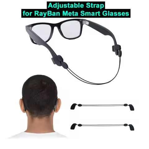Glasses Fixing Lanyard for RayBan Meta Smart Glasses Non-slip Adjustable Anti-drop Holder for Wayfar