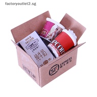 factoryoutlet2.sg Dollhouse Miniatures Package Mini Express Box Food Bottle Modle Toys Pretend Play Home Decoration Surprise Gifts Hot
