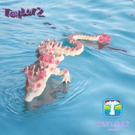 ATAYLOR 3D Printed Dragon, Simulated Eye Sakura Dragon 3D Printed Diceratops Dragon, Laser Rotatable