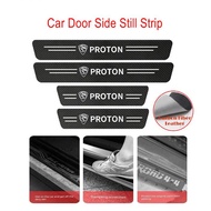 Carbon Fiber Side Door Step Protector DIY Perodua Alza Axia Aruz myvi Bezza Viva Proton Accessories