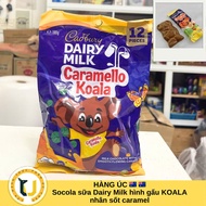 (HÀNG ÚC) Kẹo socola sữa nhân caramel hình gấu Koala CADBURY Dairy Milk Caramello Koala gói 12 thanh