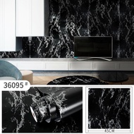 Black Marble Wallpaper 8m to/d 9m x 45cm