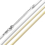 rantai leher rantai leher lelaki Hot Sale Titanium Steel Blade Necklace Stainless Steel Flat Chain H