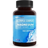 BioEmblem Triple Magnesium Complex |300 mg magnesium glycinate、Apple Cider Vinegar and Lemon Vinegar