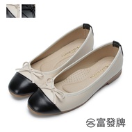 Fufa Shoes [Fufa Brand] Small French Bowknot Doll Women's Ladies Low-Heeled Genuine Leather Insole Lazy Style Girls Bag Loafers