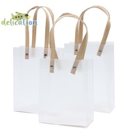 [DelicationS] Semi Transparent PVC Frosted PP Handbag Christmas Gift Packing Candy Gift Bag