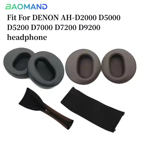 Replacement Ear Pads for DENON AH-D2000 D5000 D5200 D7000 D7200 D9200 Headphones Memory Foam Ear Cus