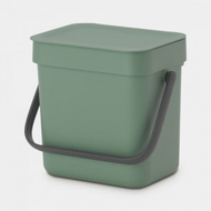 brabantia - 比利時製造 3L Sort &amp; Go分類回收桶 (樅樹綠) H18.1 x L13.9 x W18.8cm 129865 廚房 | 廁所 | 辦公室 垃圾桶