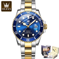 OLEVS 6650 Full-automatic Business Men Wristwatch Automatic Mechanical Waterproof Stainless Steel St