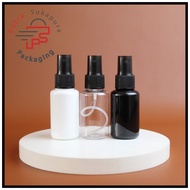 60ml tubular spray bottle 60ml spray bottle/ 60ml plastic bottle black spray SMOKE neck 24