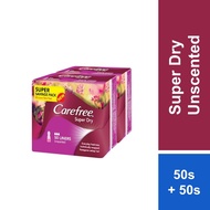 Carefree Super Dry Unscented 50s + 50s