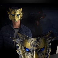 [WOLF]-Wolf Head Halloween Mask - FUR WOLF MASK-Wolf Head Masquerade Mask for Occasion