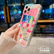 Card Casing Compatible For OPPO A1 A98 5G A57 A77 A77S A57E A57S A94 A74 A95 A54S A55 4G A17 A17K A16 A16S Cover Put Photos Cute Korean Style Flower Couple Mobile Phone Case