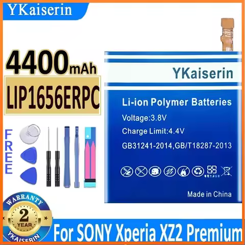 YKaiserin LIP1656ERPC Phone Battery for SONY Xperia XZ2 Premium Batterie Bateria 4400mAh Warranty 2 