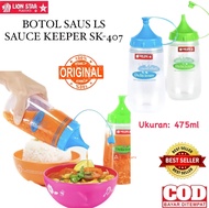 ( BISA COD ) PROMO LION STAR SK-407 / BOTOL SAUS 475ml SAUCE KEEPER / BOTOL KECAP PLASTIK TS-47 / BO