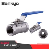 1" Ball Valve Sankyo Ball Valve Stainless Stop Kran Stainless 1"