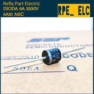 (5 PIECES) DIODE 6A 6A10 DIODE 6A 1000V MIC