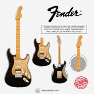 FENDER AMERICAN ULTRA HSS STRATOCASTER ELECTRIC GUITAR WITH ALDER BODY, MAPLE NECK, NOISELESS PICKUP