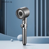 Uloverun High-pressure Shower Head Filter 3 Modes Adjustable Water Saving One-button Stop Water Massage Nozzle Bathroom Strong Boost SG