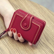 japan wallet dompet wanita Dompet kecil baru wanita tekstur kulit pendek dompet duit syiling multi-k
