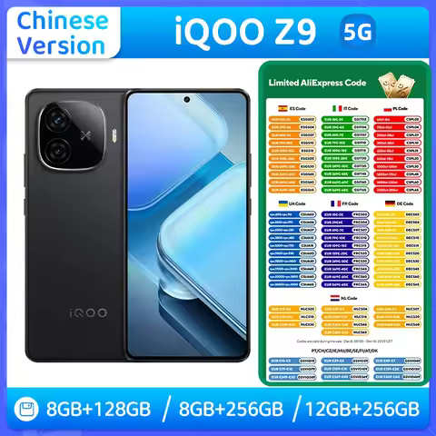 iQOO Z9 5G Android 6.78inch RAM 8GB ROM 128GB Display Resolution 2388*1080 50MP Full Screen Usedphon