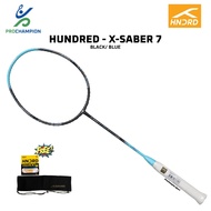 New Hundred HNDRD X SABER 7 Black Blue Badminton Racket