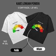 Short sleeve t-shirt | CORTISOL LEVEL | DISTRO Clothes | PREMIUM POLYESTER 24S | STREETWEAR TSHIRT |