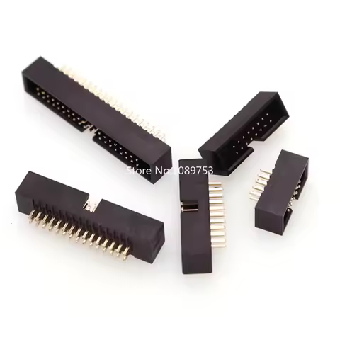 10Pcs DC3 1.27mm Pitch IDC Box Header Connector Straight Pins FC Cable Socket 8P 10P 12P 14P 16P 20P