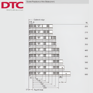 TEAMSTAR DTC Full Extension Undermount Slides with Locking Device Magic Move TS10 Series