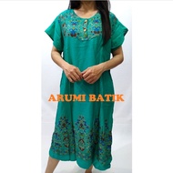 Daster Busui Batik Piyama Baju Tidur Rotari Sritex Payung Hijau