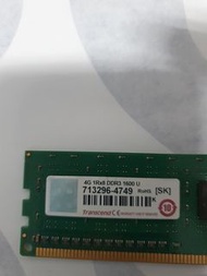Transcend創見 Apacer 宇輪科技4GB DDR3 1600U 真機記憶