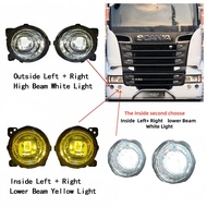 Set Of 2 Led Fog Lights For Scania Series P/G/R/T 2004+ Left & Ride Side E9