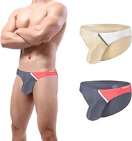 ZONBAILON Mens Bulge Enhancing Briefs Front Opening Pouch Tagless Underwear