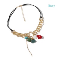 Mary Distinctive Ethnic Necklace Adornment Colorful Ethnic Necklace Crafted From Strudy Zinc Alloy M