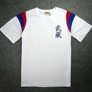 jersey lengan panjang bola plus size murah Bola sepak pendek T Musashi No. 14 remaja Sanshan Jun seragam Jay Chou leher bulat T-shirt kapas putih