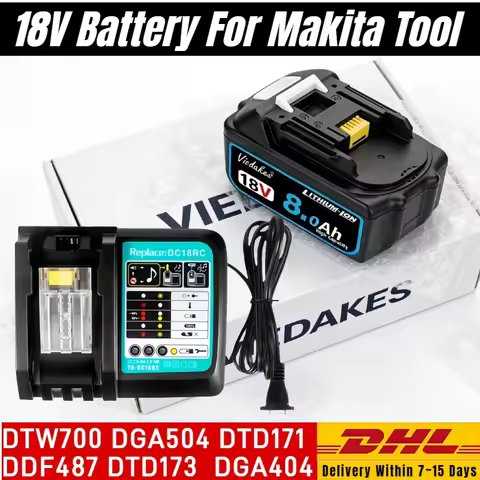 Rapid Charger for makita 18v akku DGA404,DJV182,DTW285 DDF487,DTD171,DTD173 18v tools for makita 18v