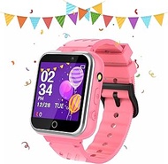 Retysaz Kids Smart Watch 2HD Cameras Sports Smartwatches for Children 3-14 Great Gifts to Girls Boys (Pink)