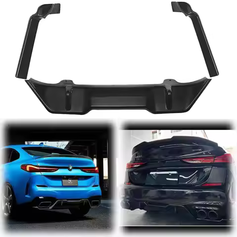 2020 To Up For BMW 2 Series F44 M235i 3D Design Rear Diffuser Lip Bumper Chin Spoiler By Gloss Black