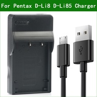 D-Li8 D-Li85 Micro USB Charger For Pentax Optio A10 A20 A30 A40 E65 L20 S S4 S5i WPi SVi S5z S6 S7 S