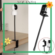 YOLAN Baby Monitor Bed Bracket, 360° Rotation No Punching Mini Camera Holder, Retractable Clip Fixat