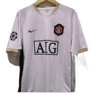 Cristiano Ronaldo #7 MU Away Jersey 2006/2007 UCL Original Football Shirt Kit Soccer Shirts Baju Bol